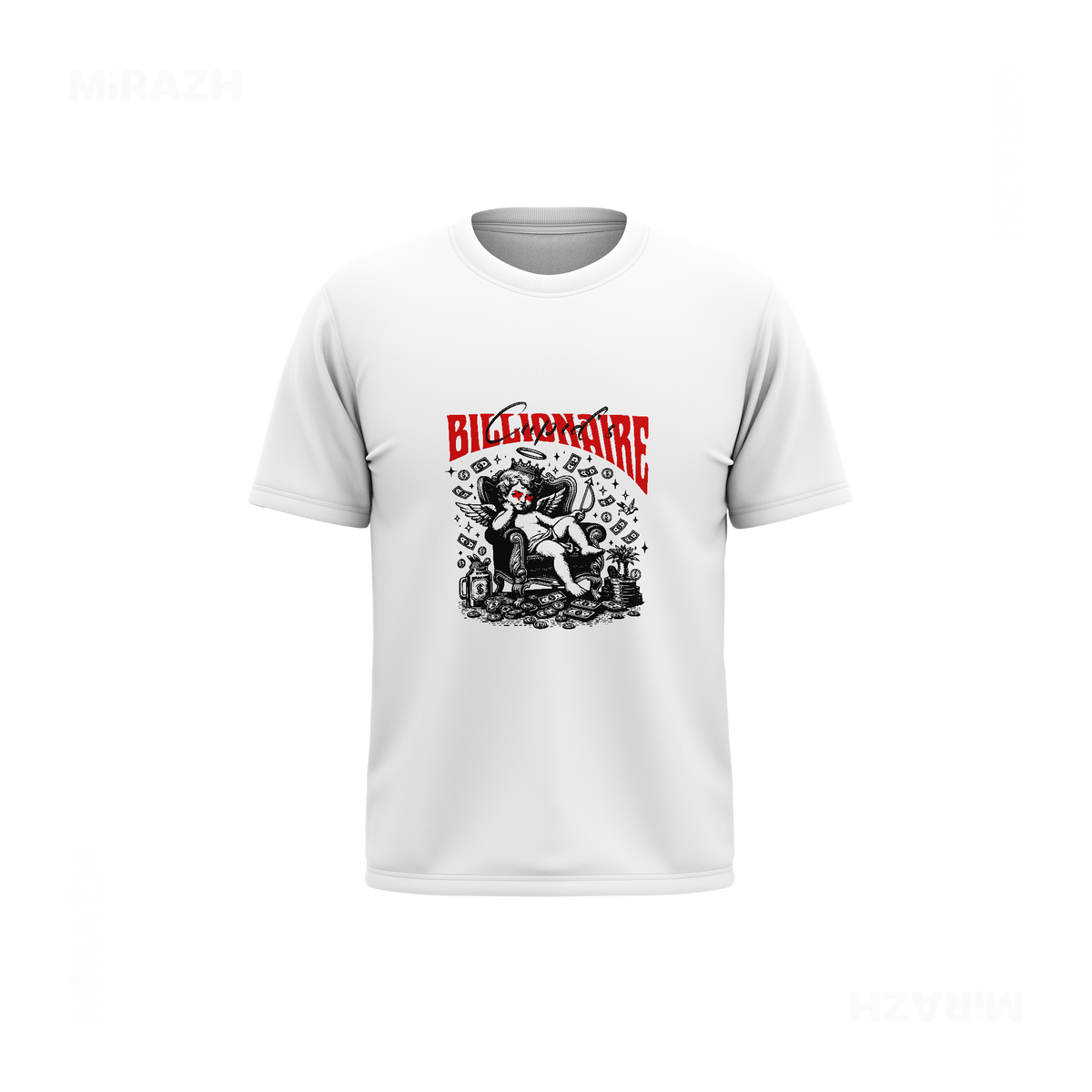 CupidCashThrone Youth T Shirt 01 White