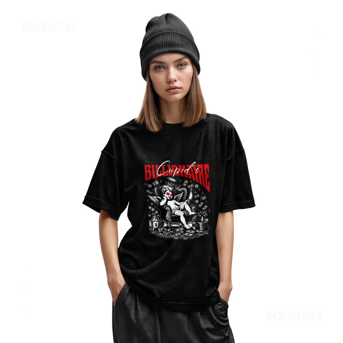 CupidCashThrone Youth T Shirt 02 Black