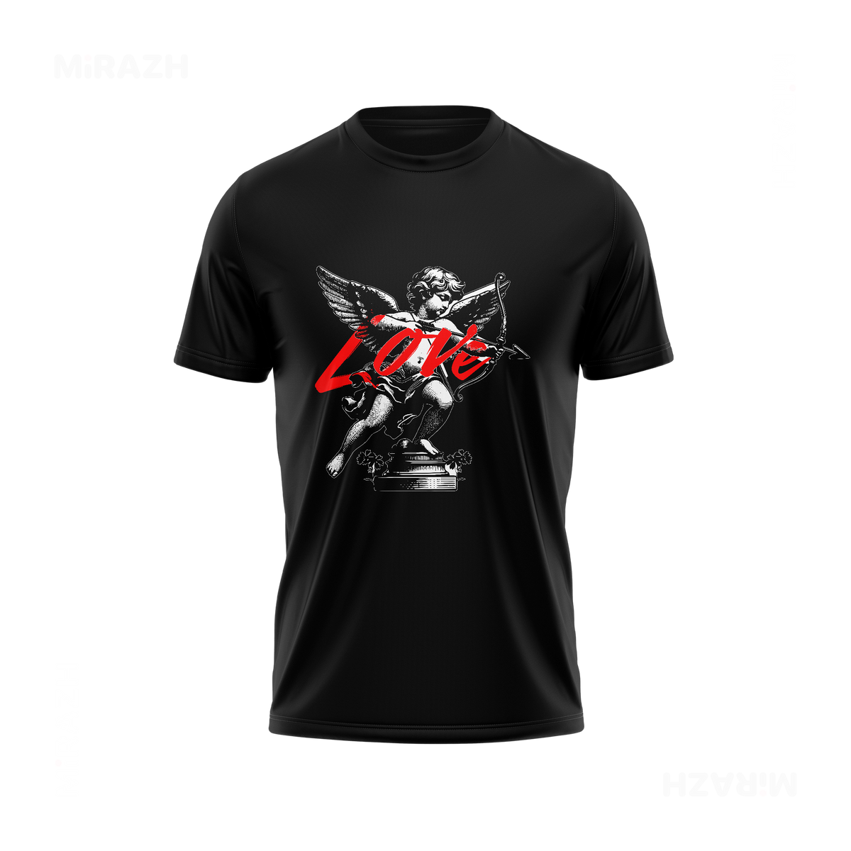 CupidLoveStruck Adult T Shirt 01 Black