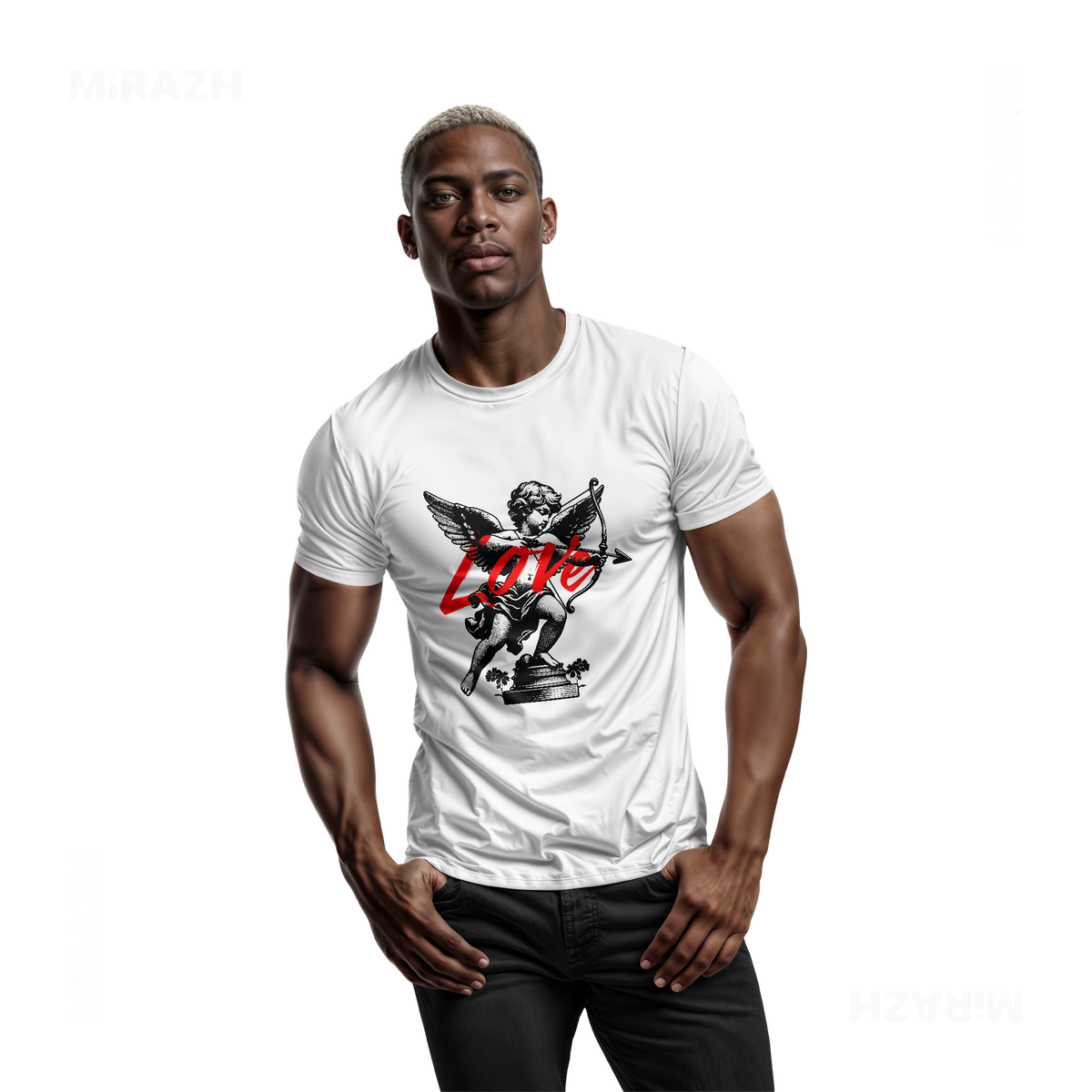 CupidLoveStruck Adult T Shirt 02 White