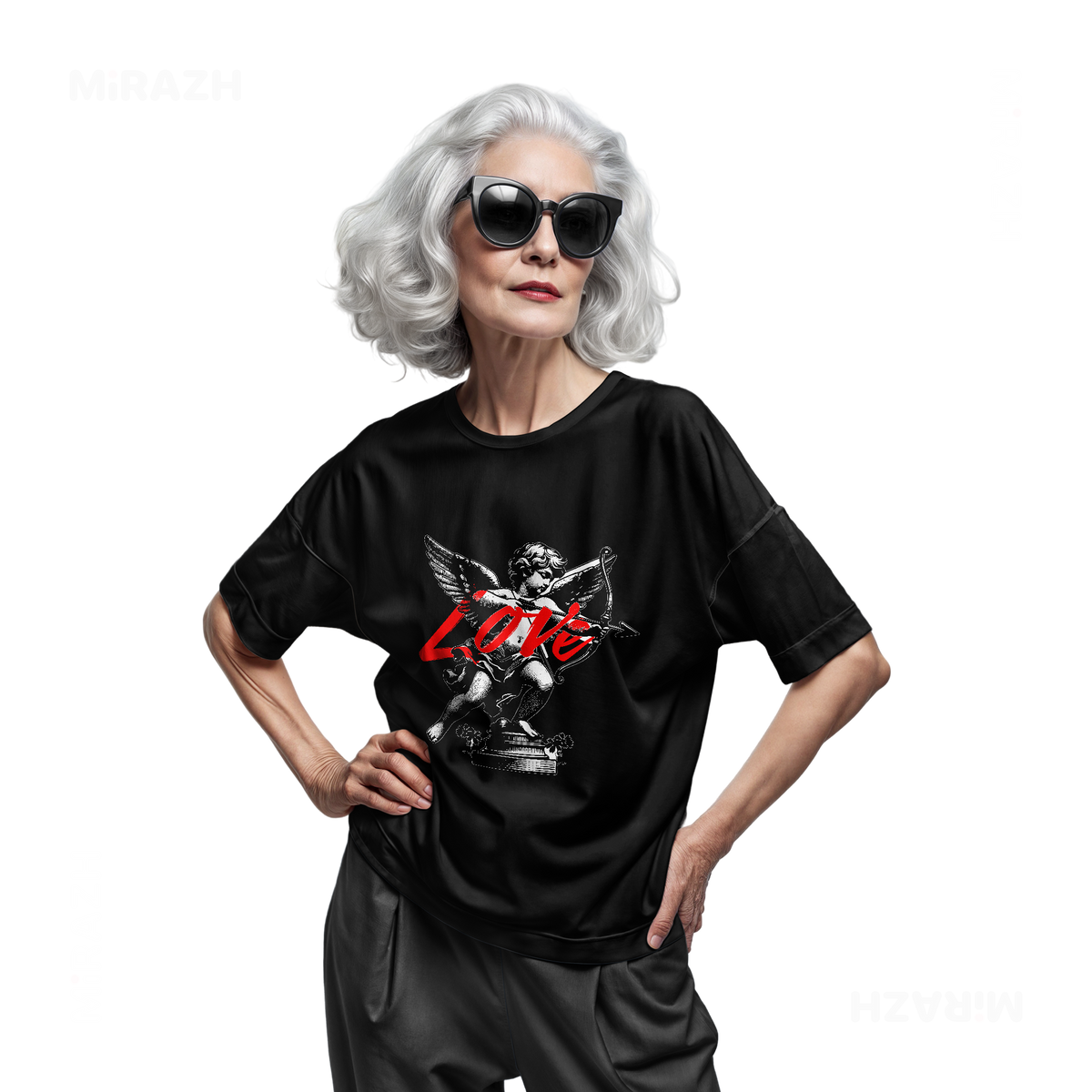 CupidLoveStruck Adult T Shirt 07 Black