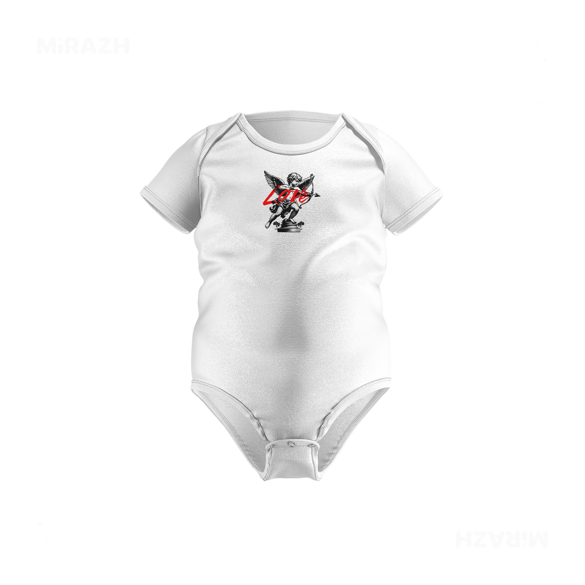 CupidLoveStruck Baby Onesies 01 White