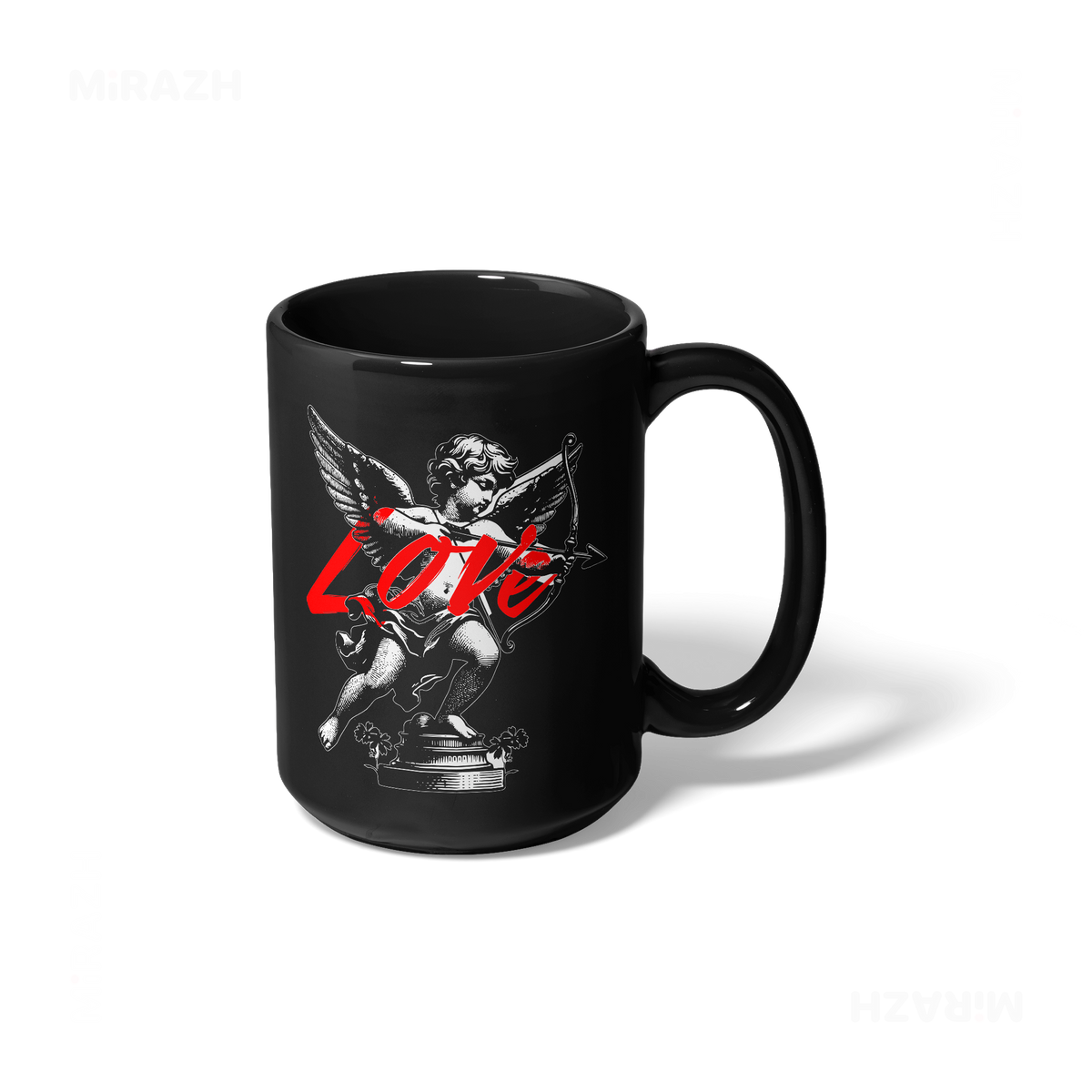 CupidLoveStruck Ceramic Mug 01 Black