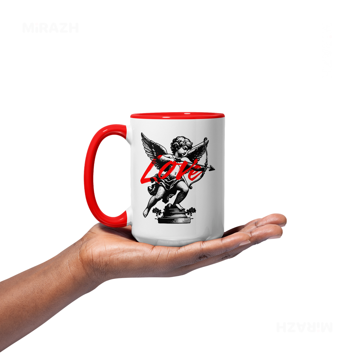CupidLoveStruck Ceramic Mug 03 White Red