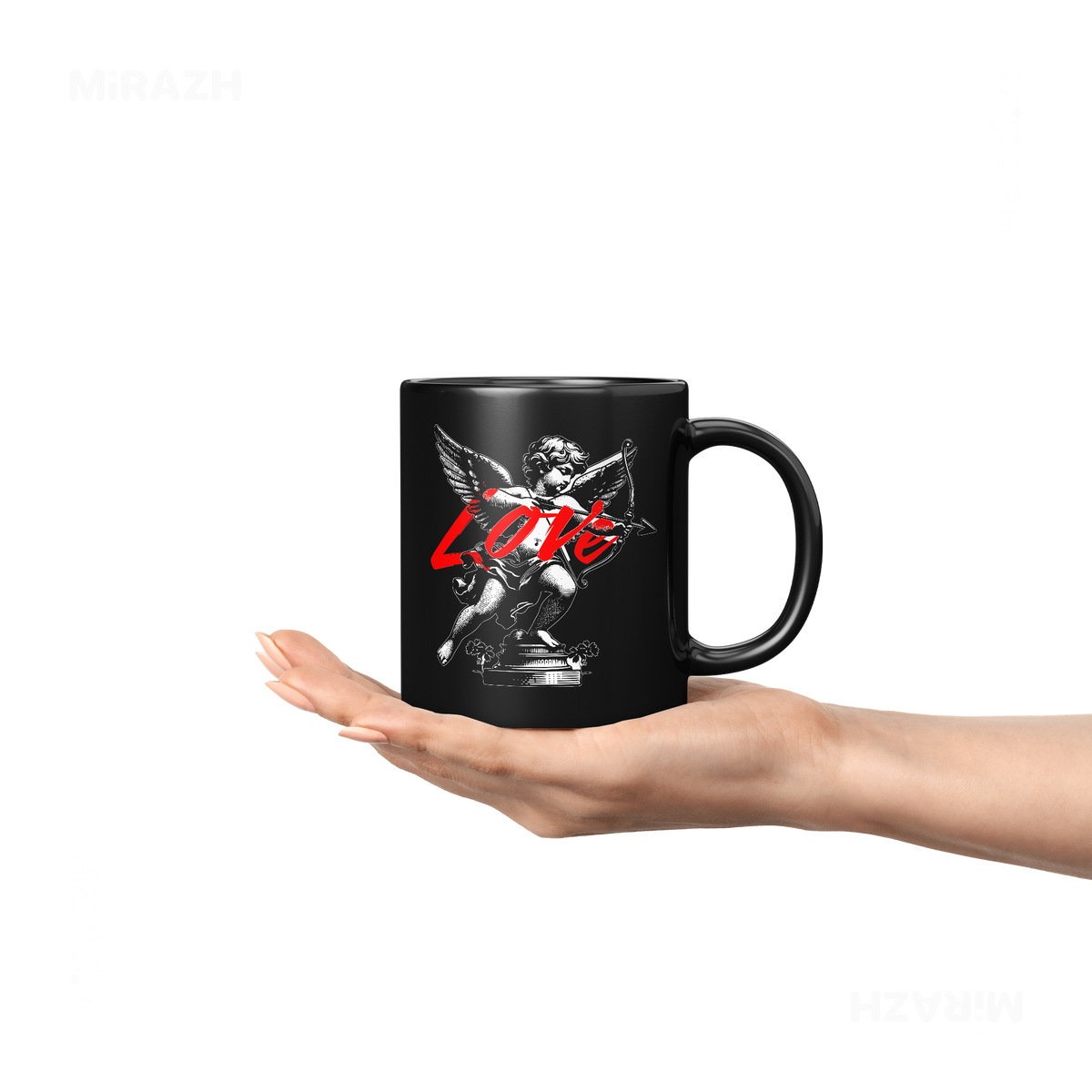 CupidLoveStruck Ceramic Mug 04 Black
