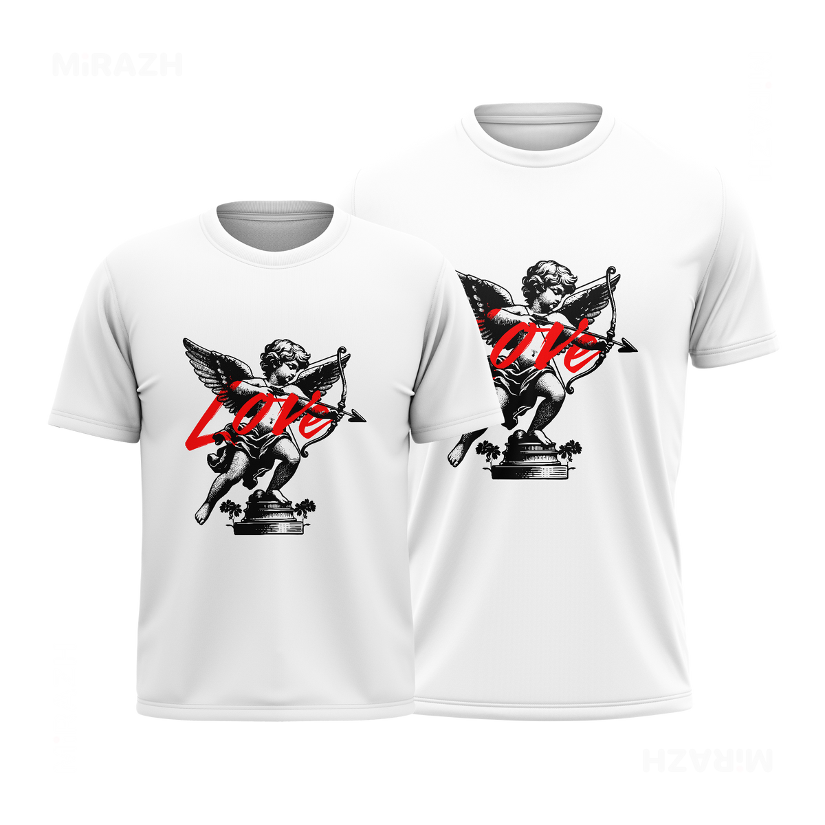 CupidLoveStruck Couple T Shirt 01 White