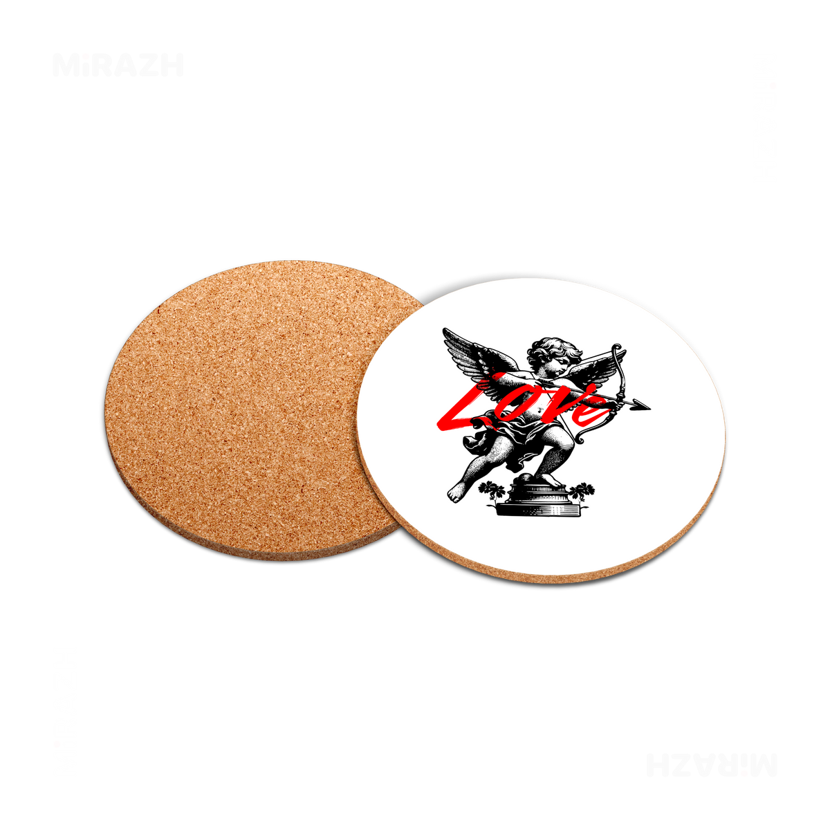 CupidLoveStruck High Gloss Coaster 05 Round