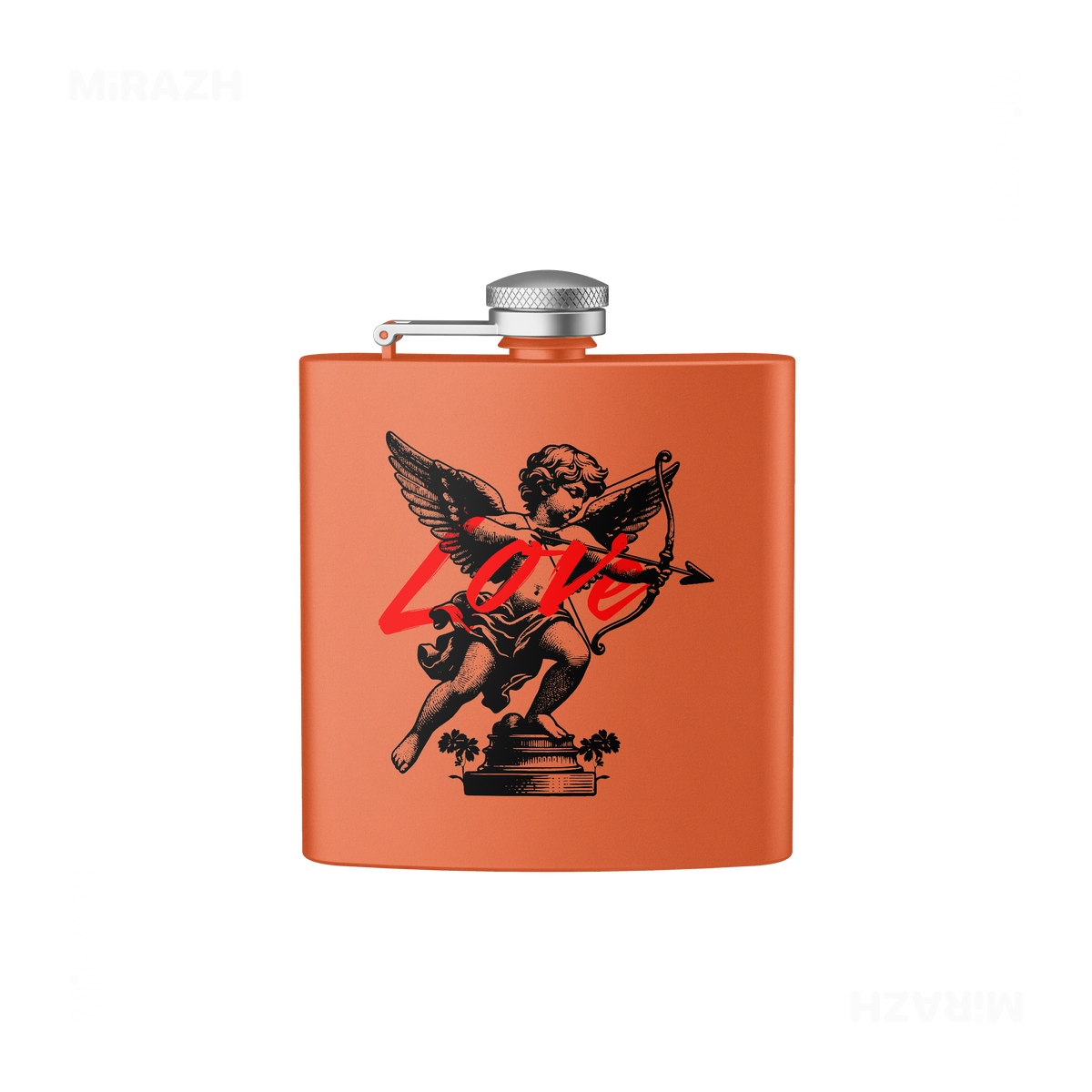 CupidLoveStruck Hip Flasks 01 Orange