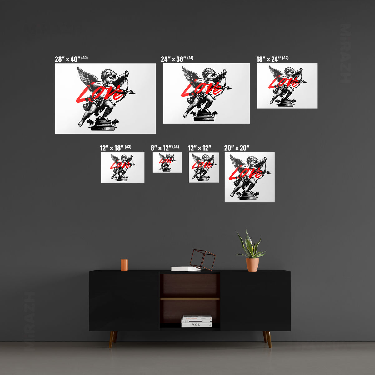CupidLoveStruck Metallic Print 06 Aluminum