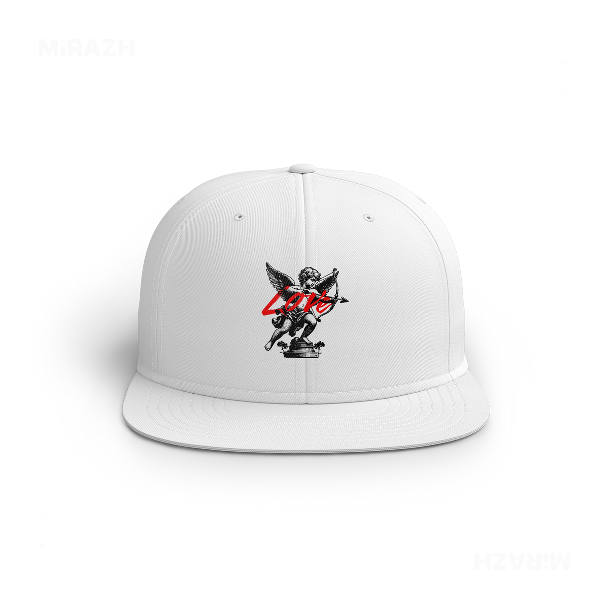 CupidLoveStruck Snapback Caps 01 White DTF