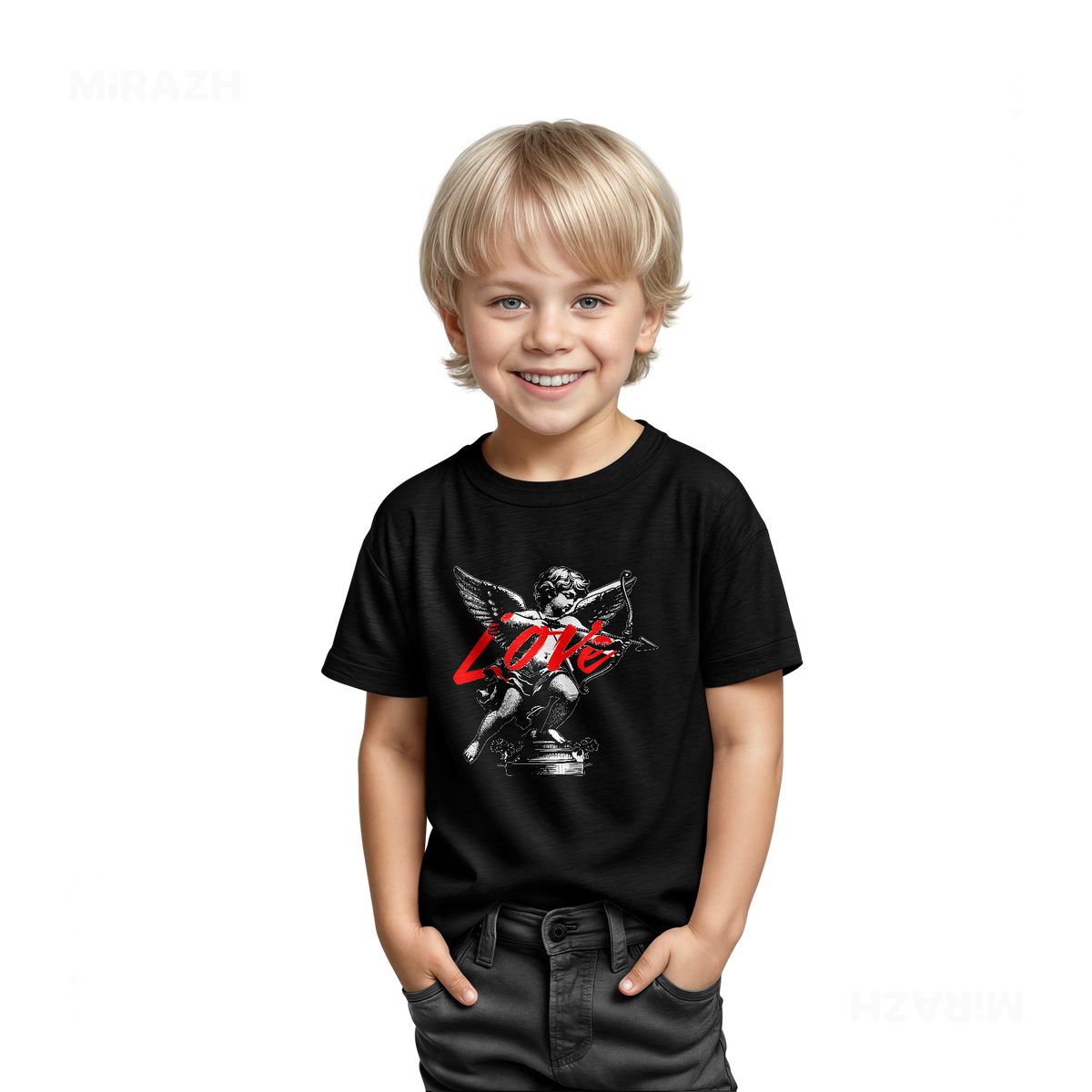 CupidLoveStruck Toddler T Shirt 03 Black