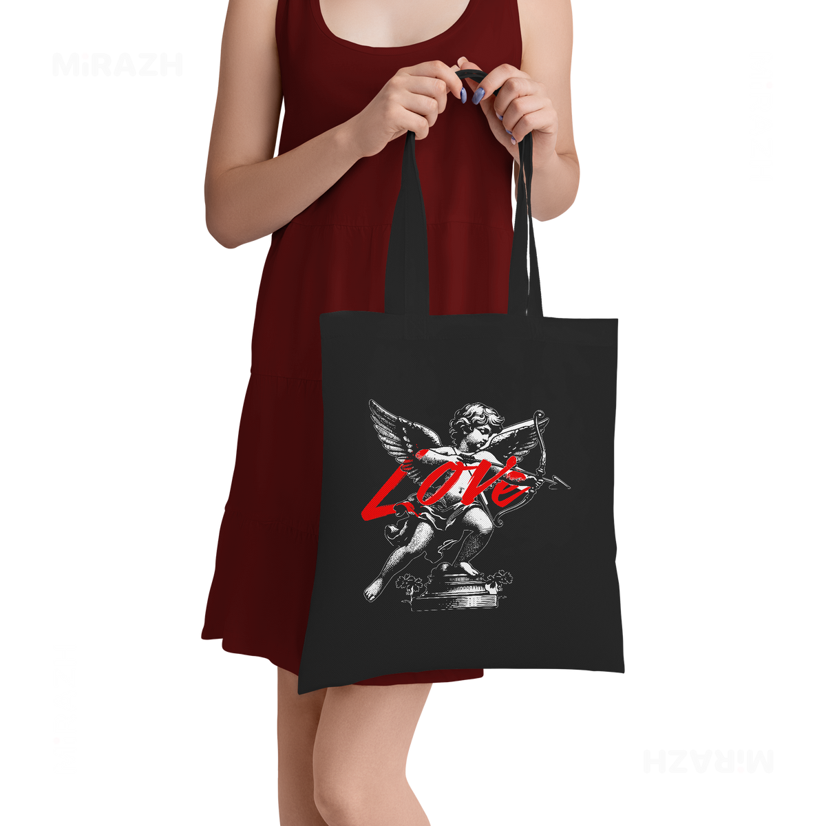 CupidLoveStruck Tote Bags 05 Black