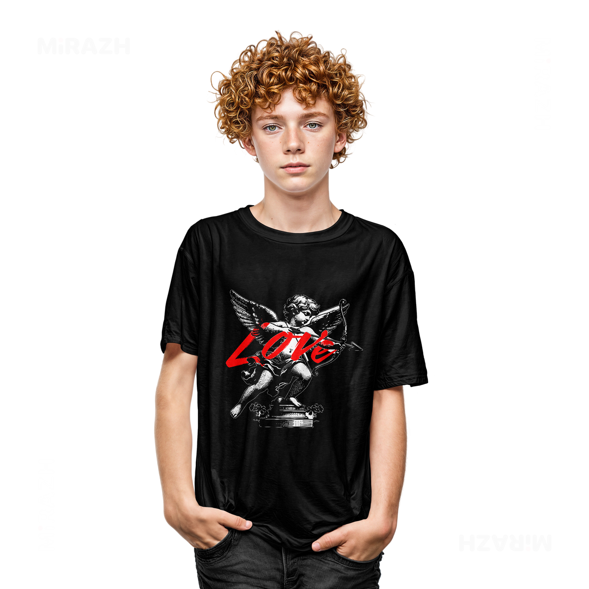 CupidLoveStruck Youth T Shirt 05 Black