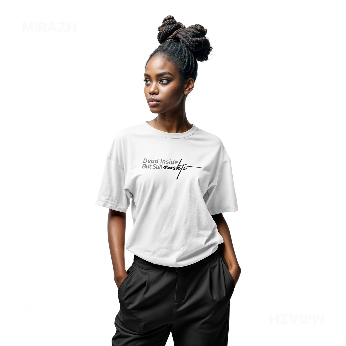 DeadInsideButStillMashti Adult T Shirt 04 White