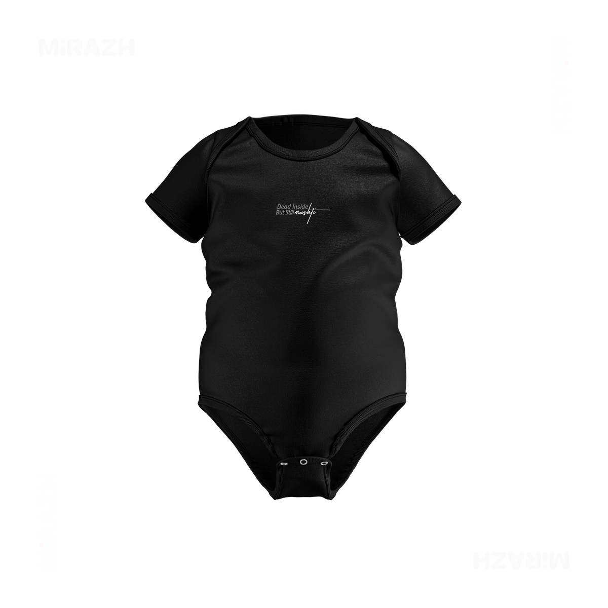 DeadInsideButStillMashti Baby Onesies 01 Black