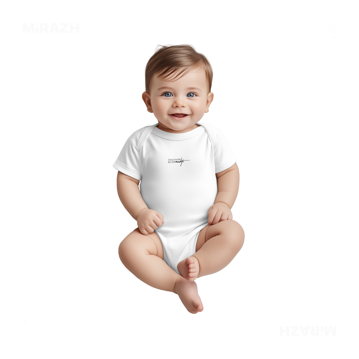 DeadInsideButStillMashti Baby Onesies 03 White