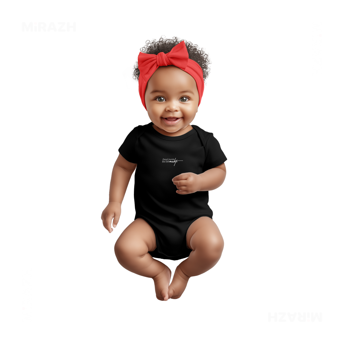 DeadInsideButStillMashti Baby Onesies 04 Black