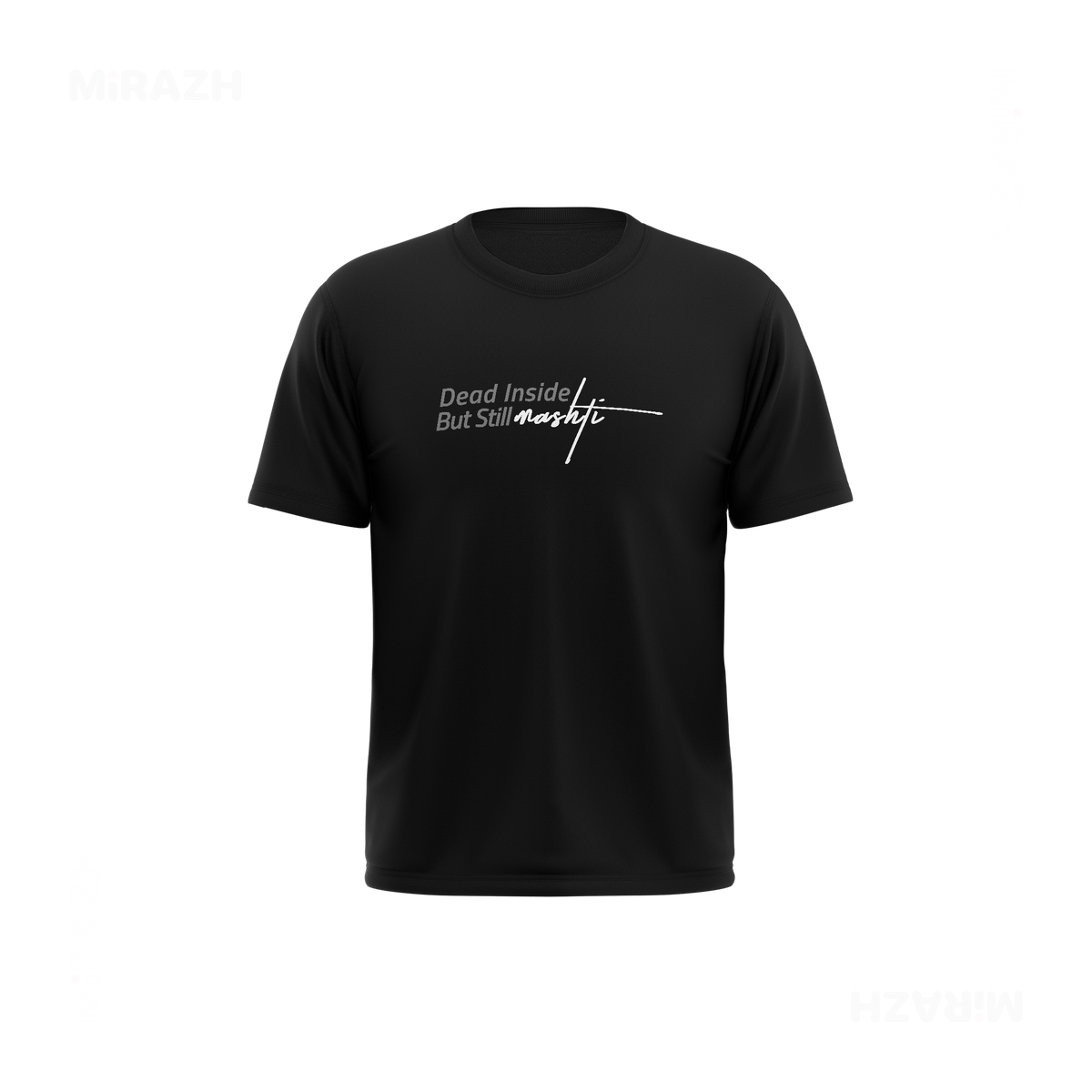DeadInsideButStillMashti Couple T Shirt 03 Black