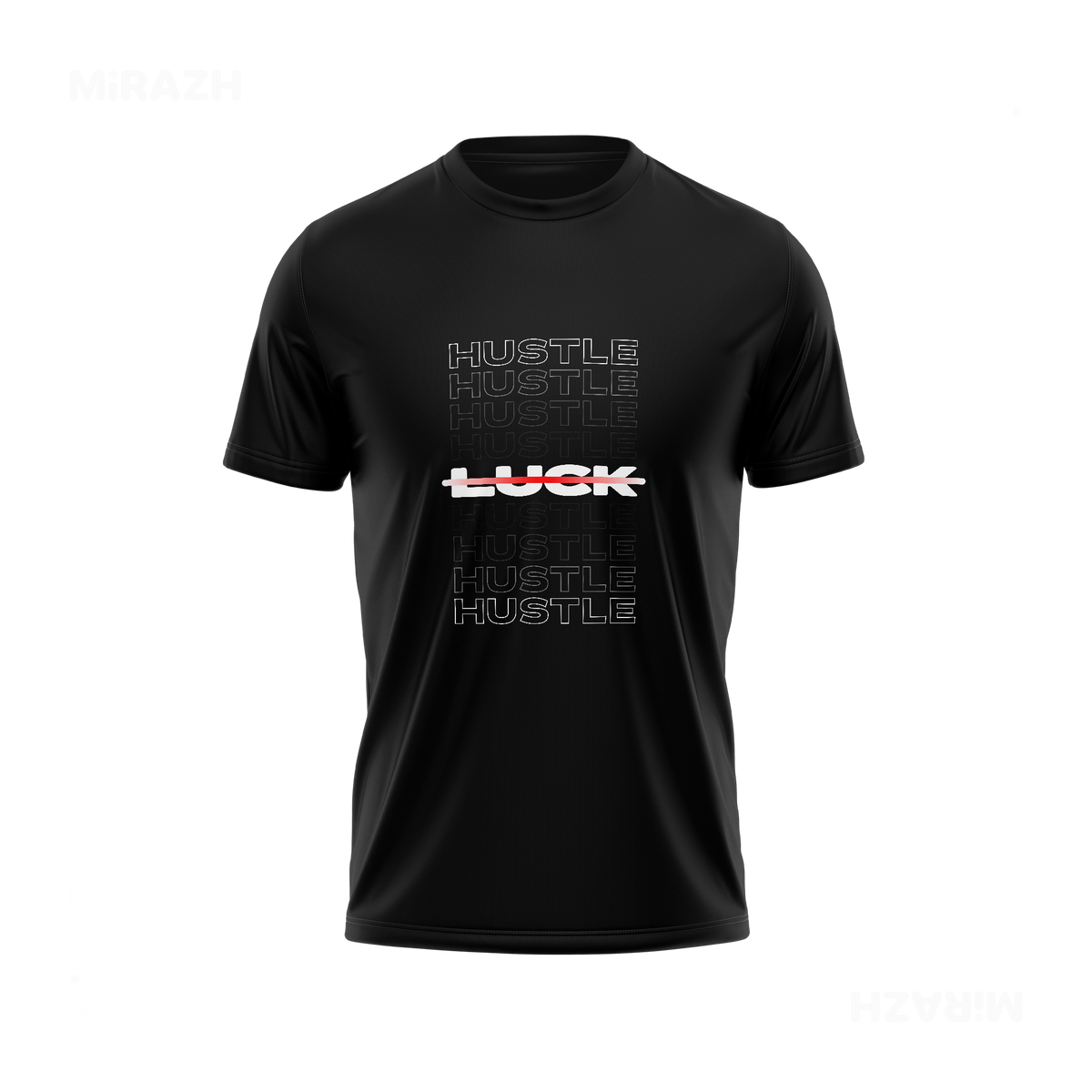 HustleOverLuck Adult T Shirt 01 Black