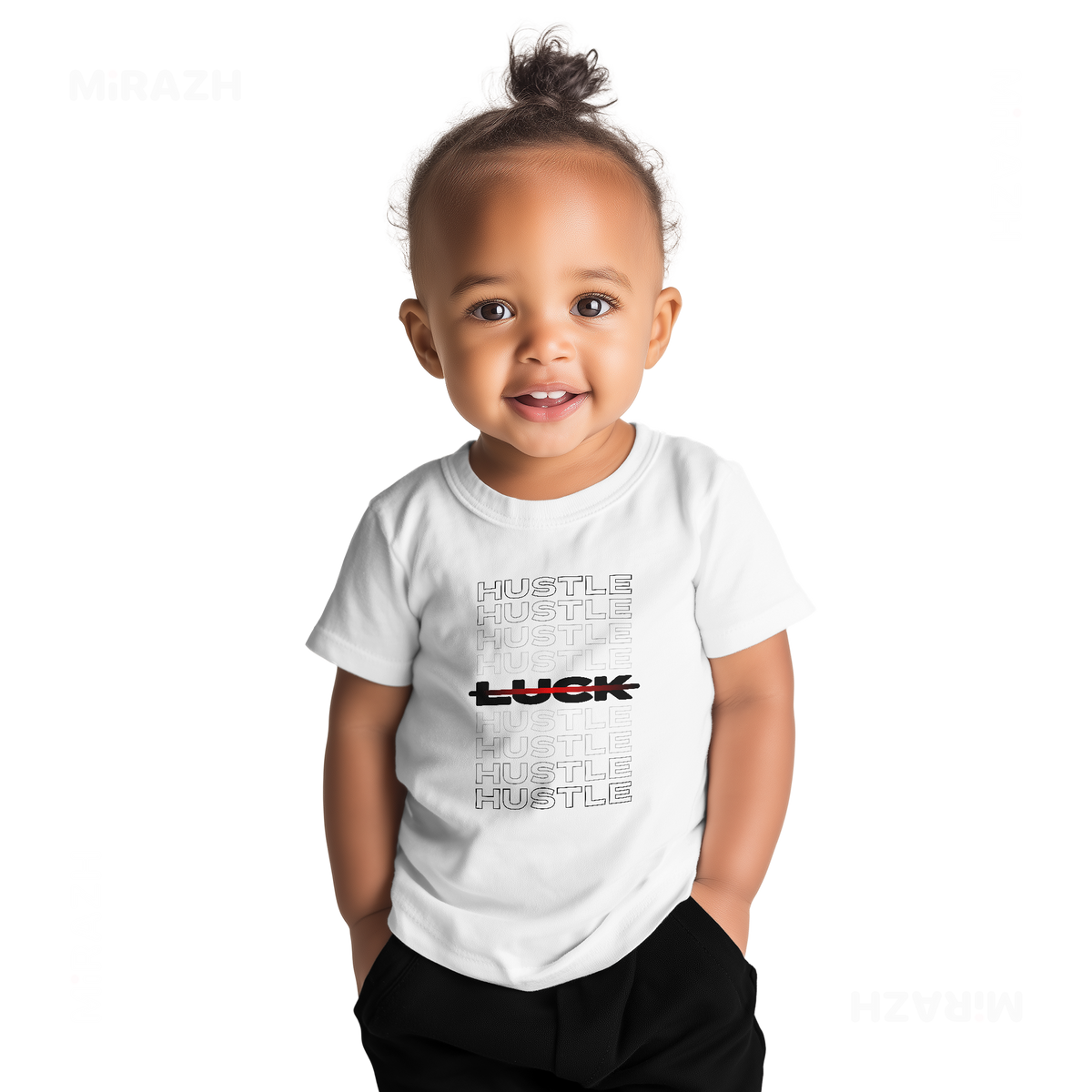 HustleOverLuck Baby T Shirt 04 White