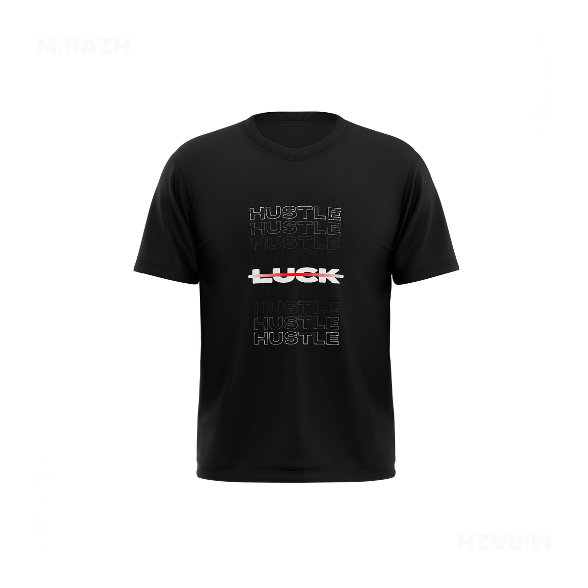 HustleOverLuck Couple T Shirt 03 Black