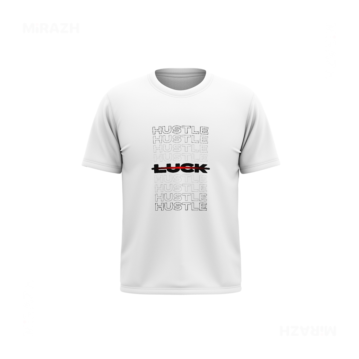 HustleOverLuck Couple T Shirt 03 White