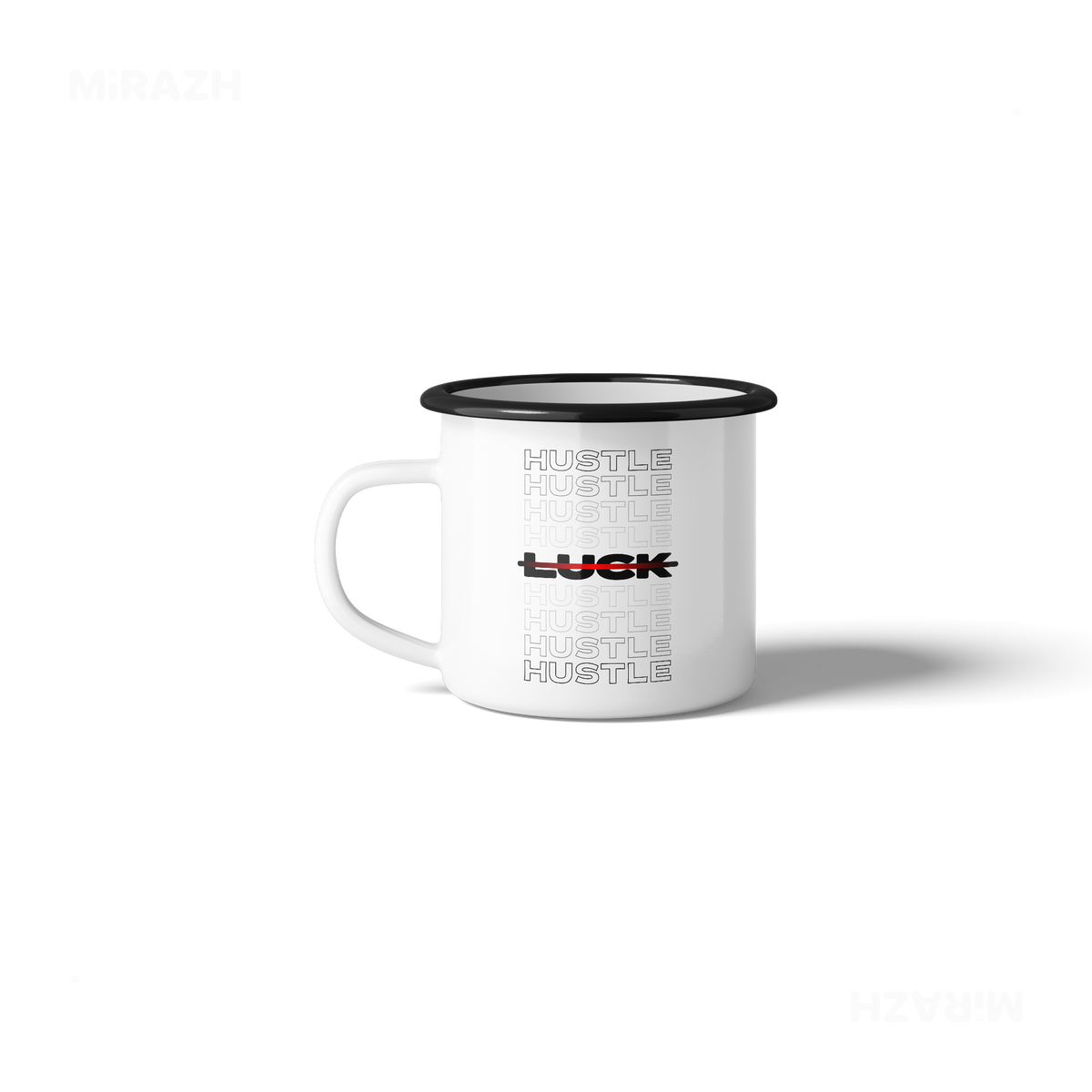 HustleOverLuck Enamel Camping Mug 03