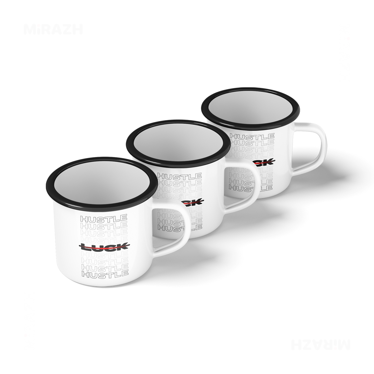 HustleOverLuck Enamel Camping Mug 05