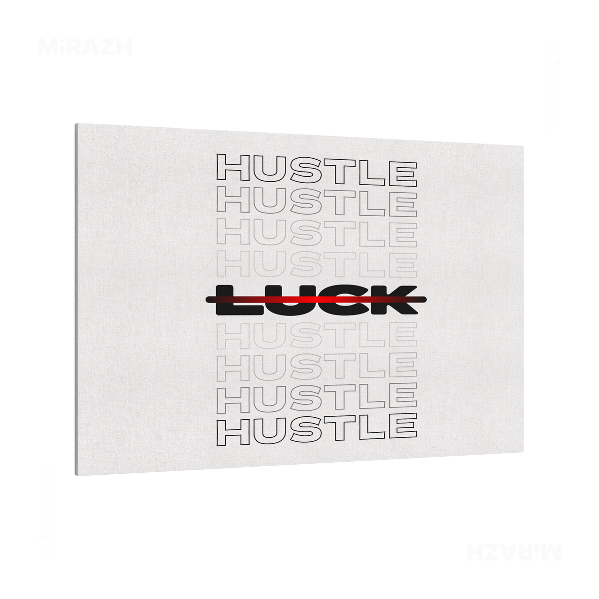 HustleOverLuck Frameless Canvas 03