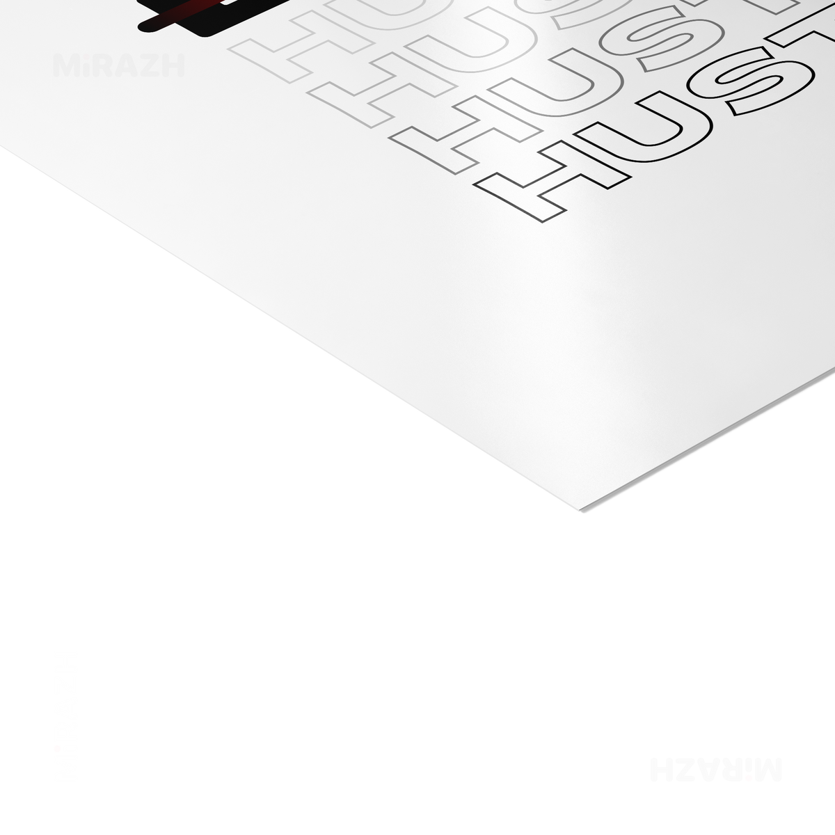 HustleOverLuck Frameless Poster 02 Semi Glossy