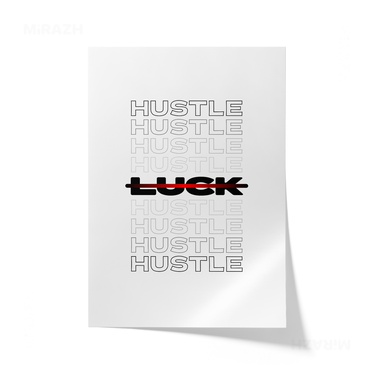 HustleOverLuck Giclee Print 01