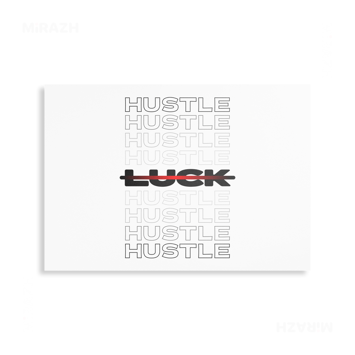 HustleOverLuck Metallic Print 03 Aluminum