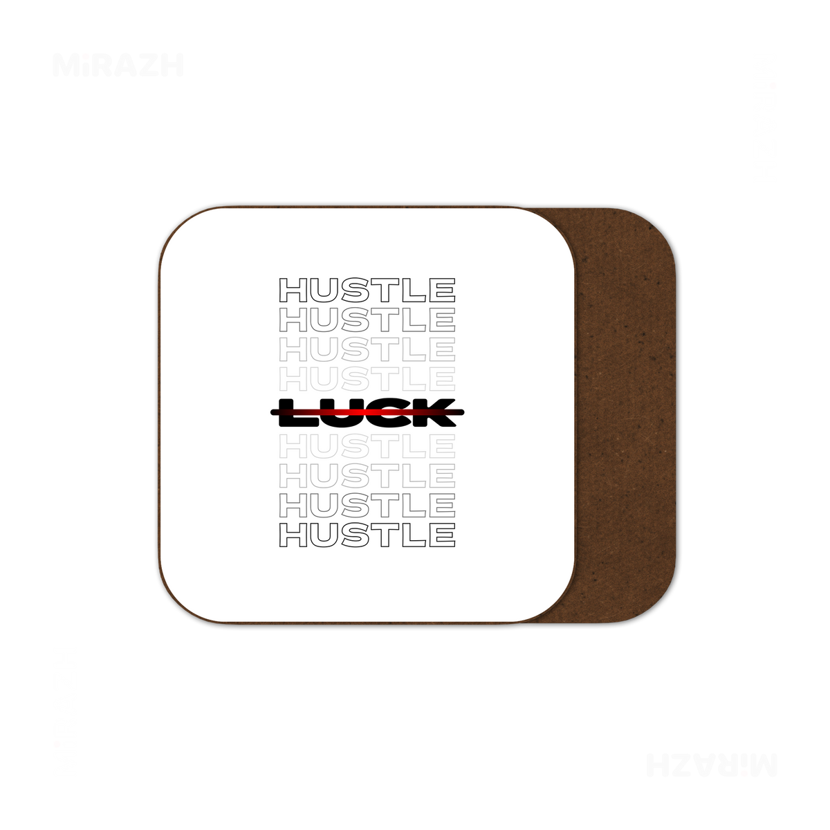 HustleOverLuck Semi Glossy Coaster 01