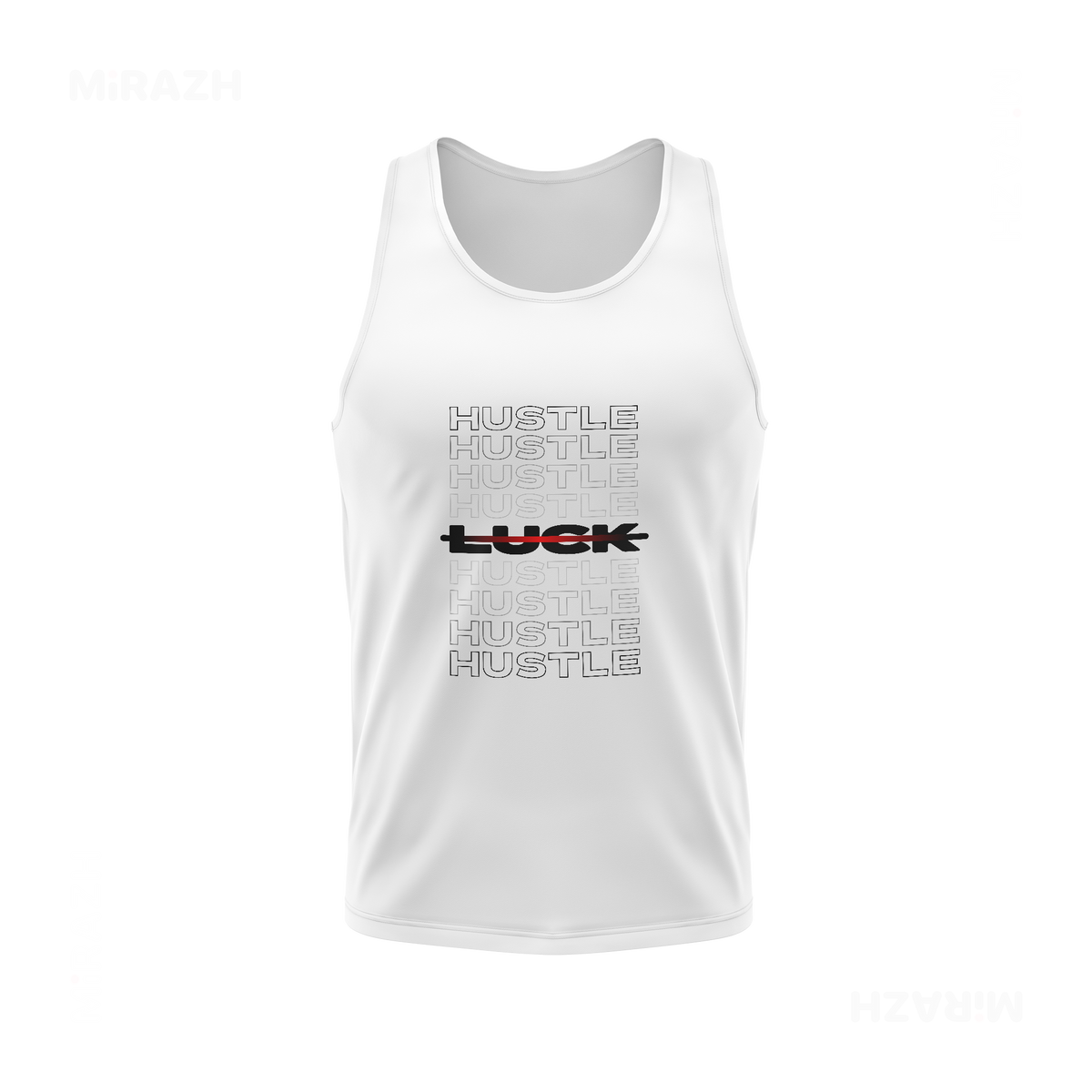 HustleOverLuck Tank Tops 01 White