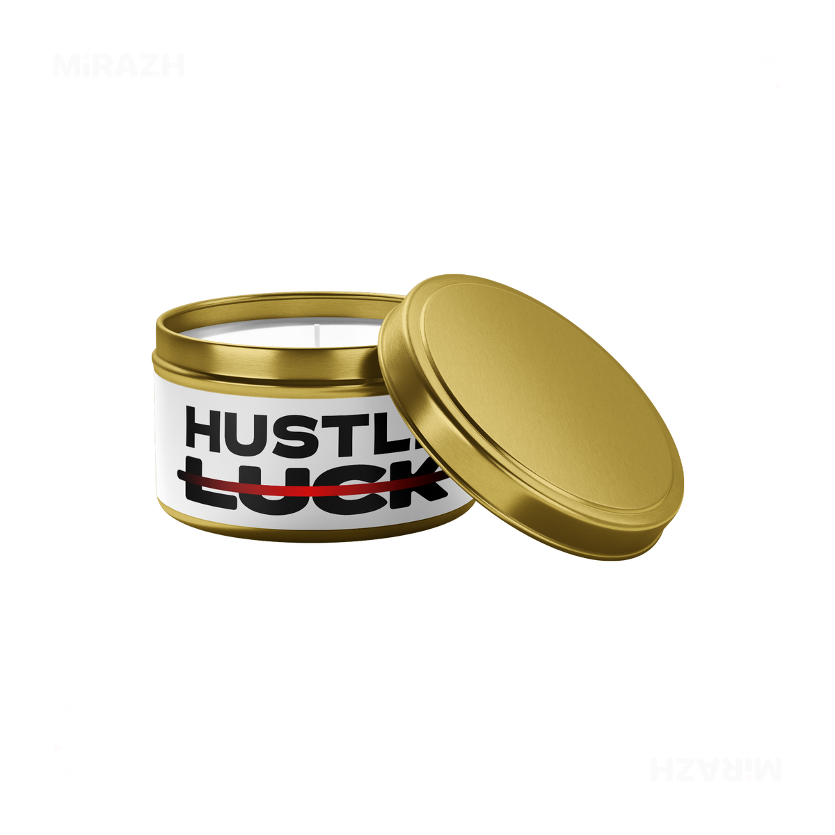 HustleOverLuck Tin Candle 03 Gold