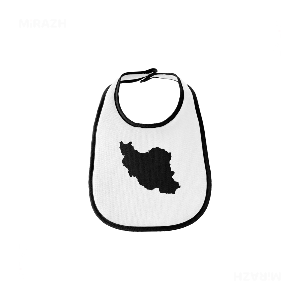 IranCloseWithin Baby Bibs 01 White Black
