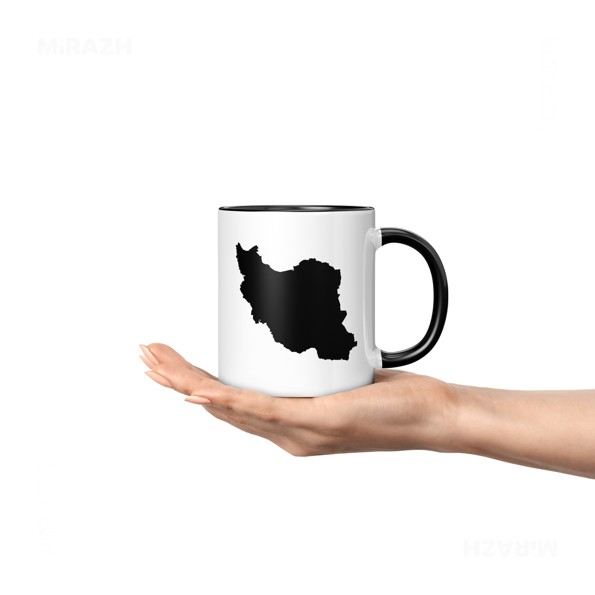 IranCloseWithin Ceramic Mug 04 White Black