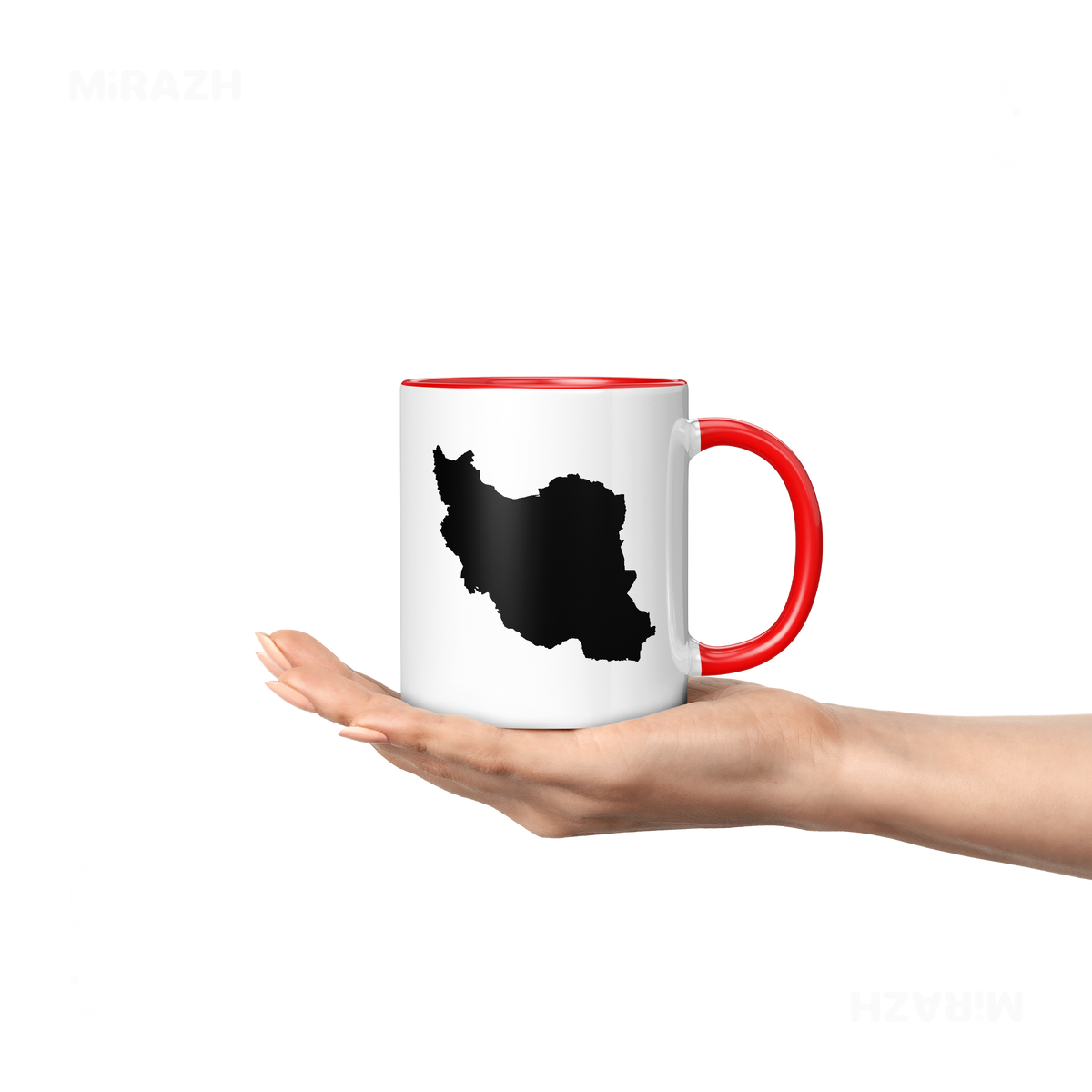 IranCloseWithin Ceramic Mug 04 White Red