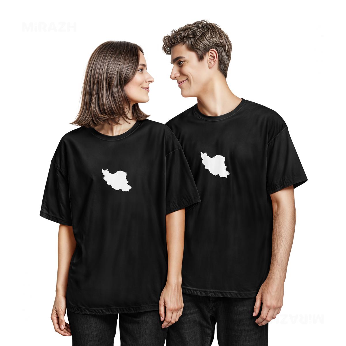 IranCloseWithin Couple T Shirt 05 Black
