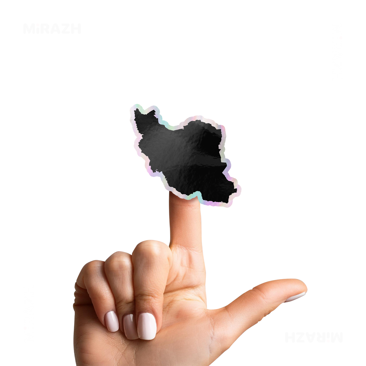 IranCloseWithin Die Cut Holographic Sticker 02