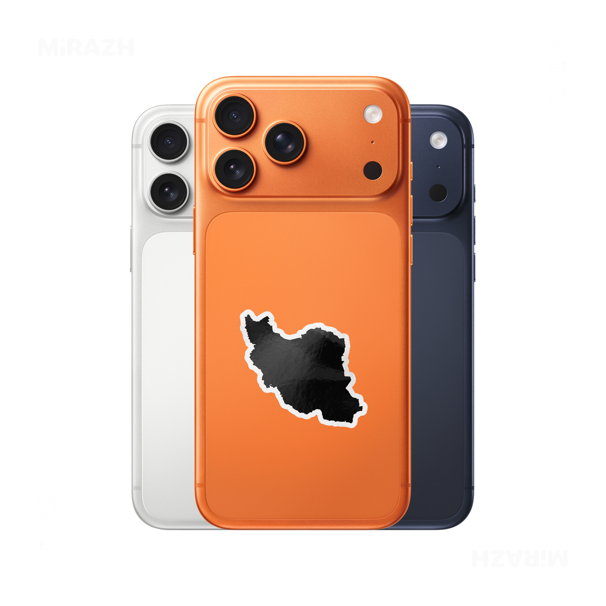 IranCloseWithin Die Cut Outdoor Sticker 06 White