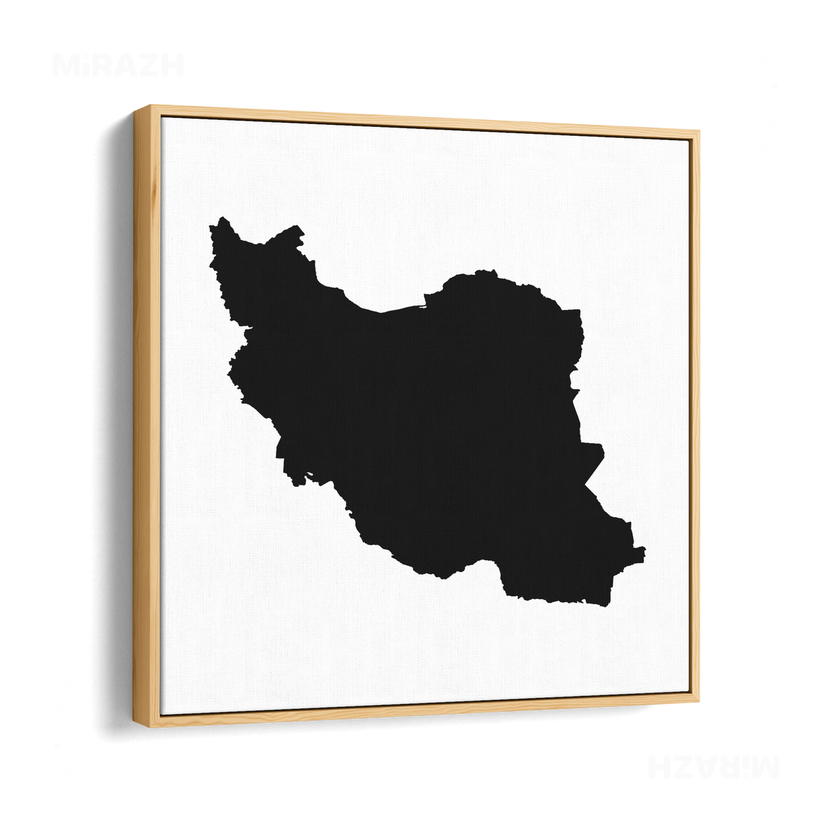 IranCloseWithin Framed Canvas 04 Natural Wood