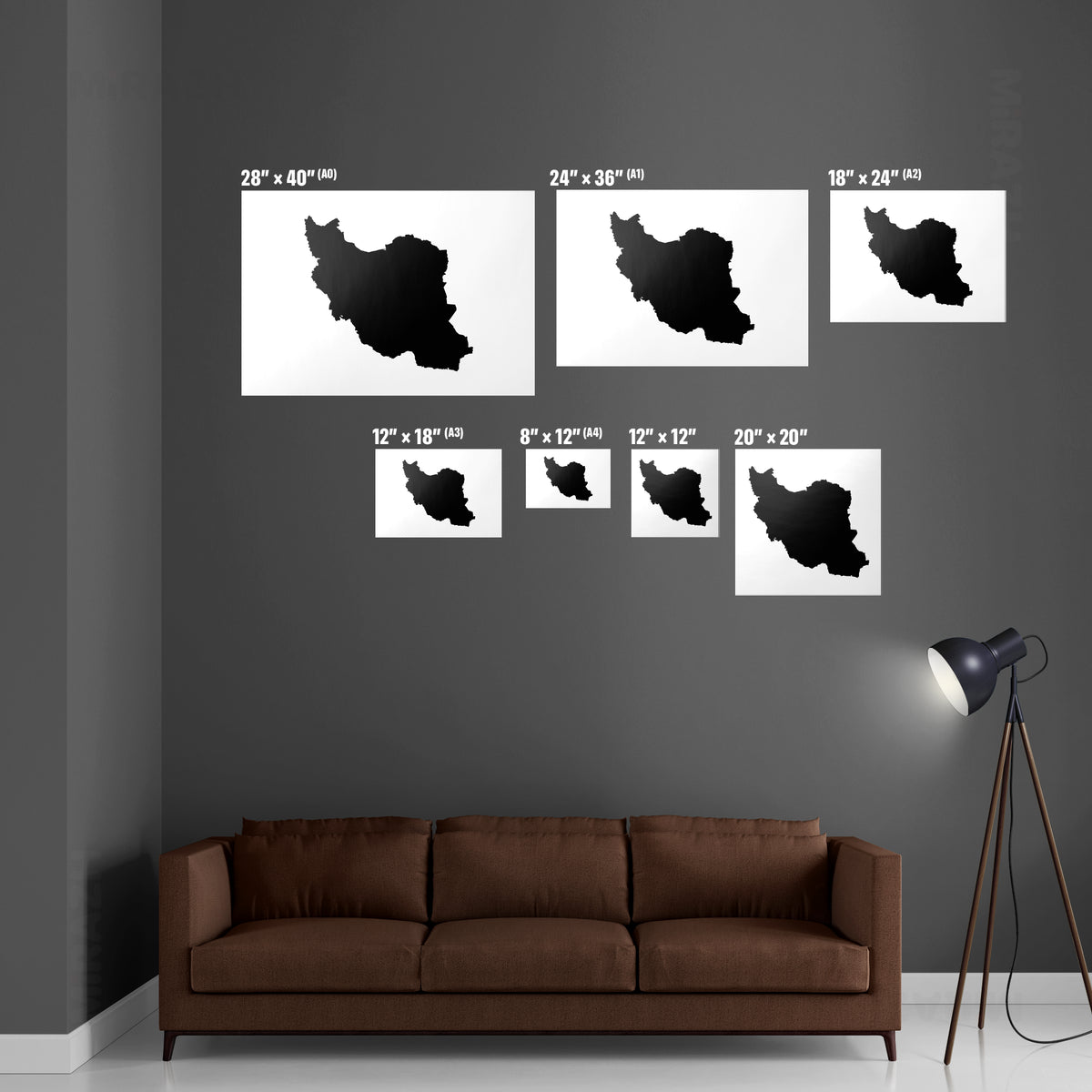 IranCloseWithin Framed Poster 06 Black Aluminum