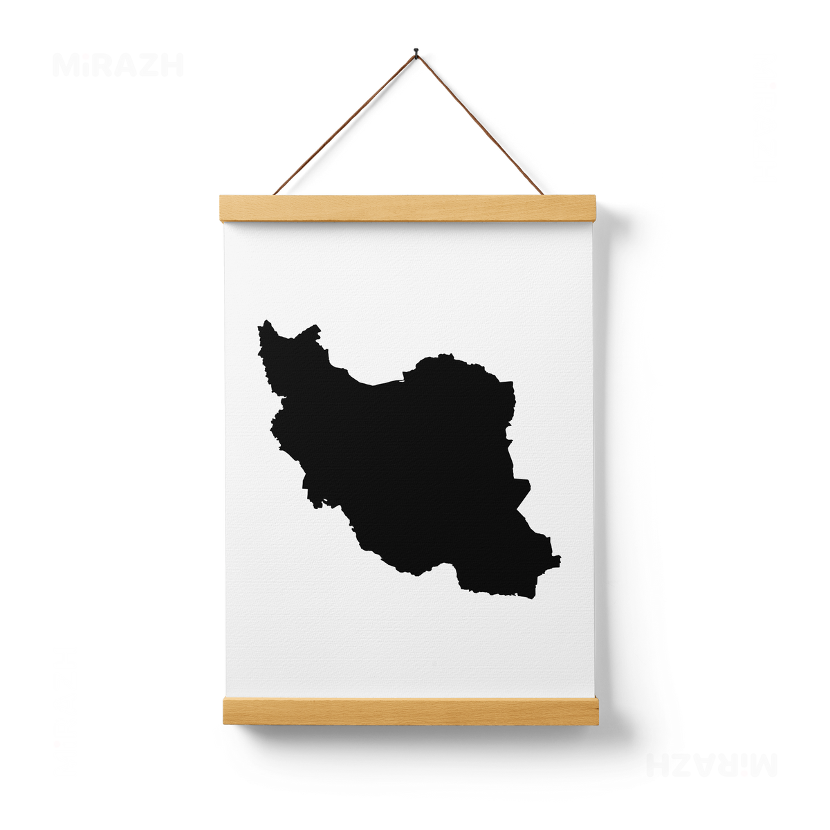 IranCloseWithin Magnetic Hanger Poster 01 Natural Wood