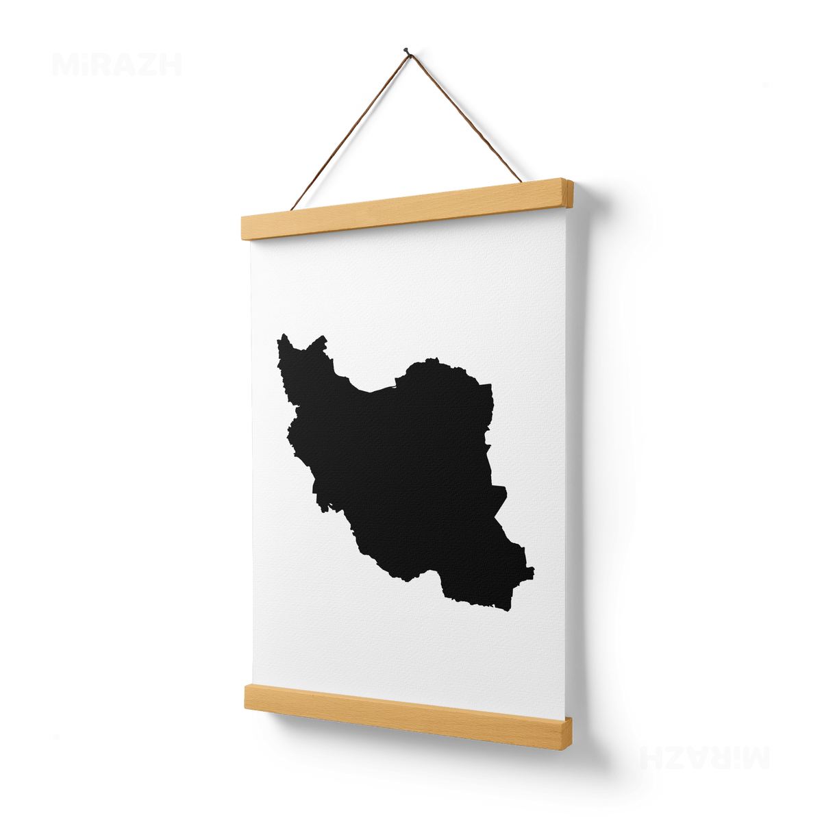 IranCloseWithin Magnetic Hanger Poster 03 Natural Wood