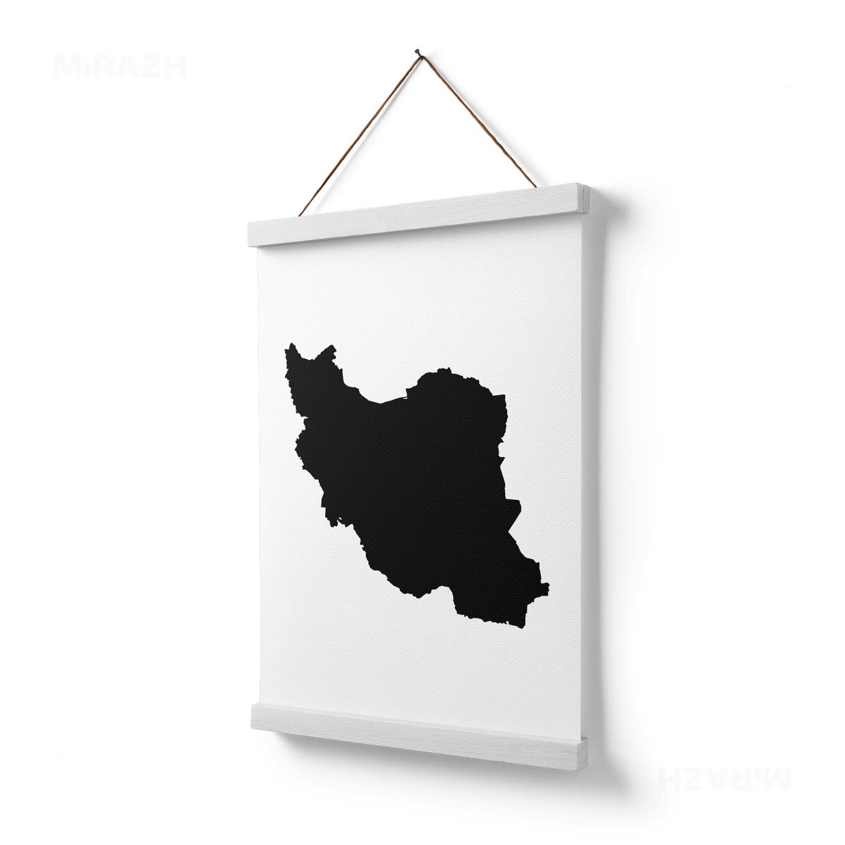 IranCloseWithin Magnetic Hanger Poster 03 White Wood