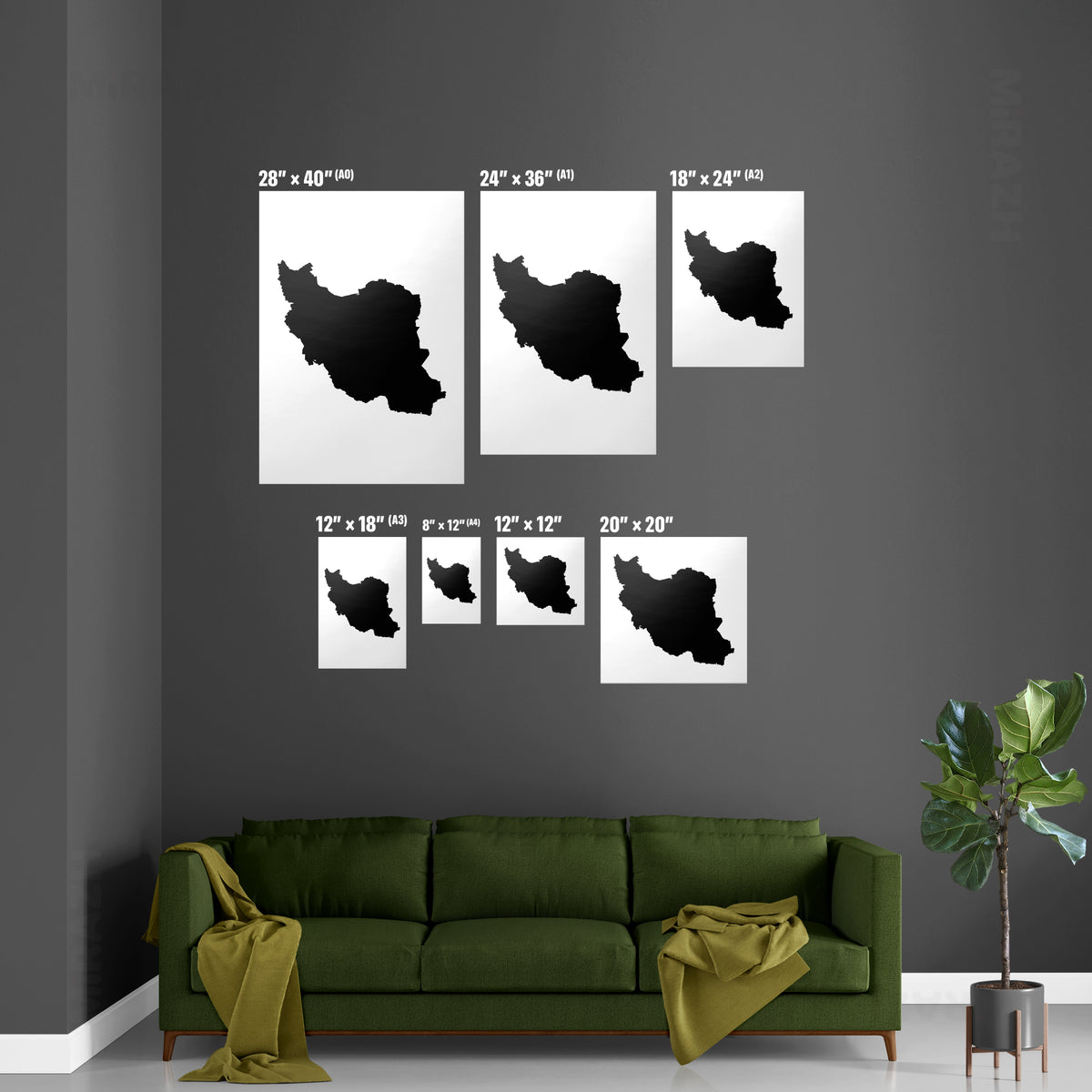 IranCloseWithin Magnetic Hanger Poster 06 Black Wood