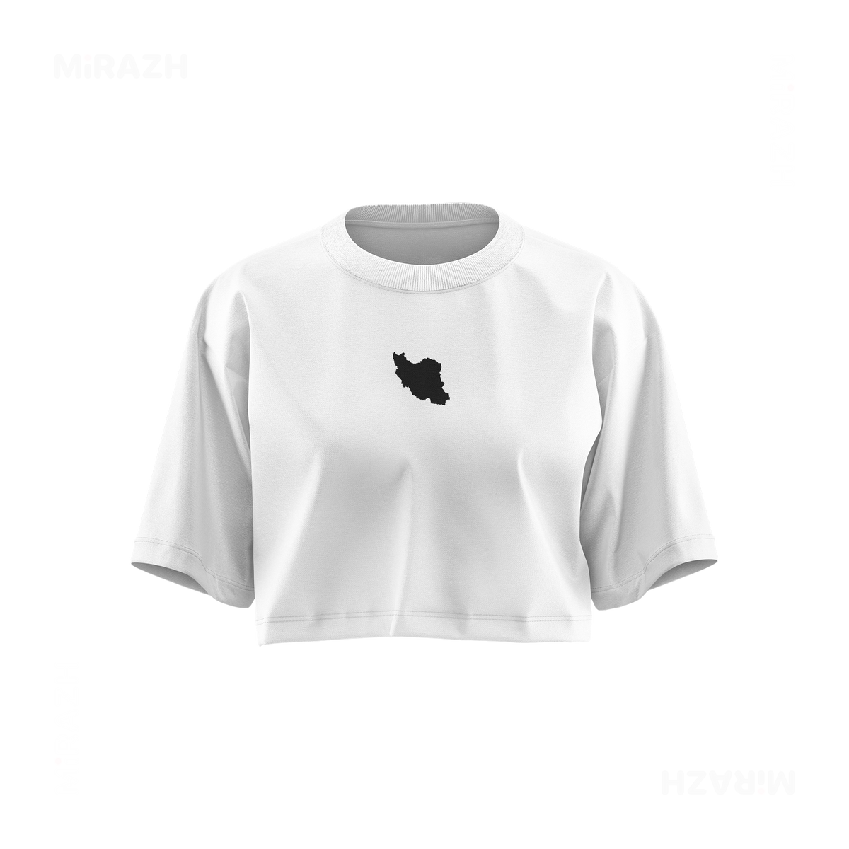 IranCloseWithin Over Sized Crop Top 01 White