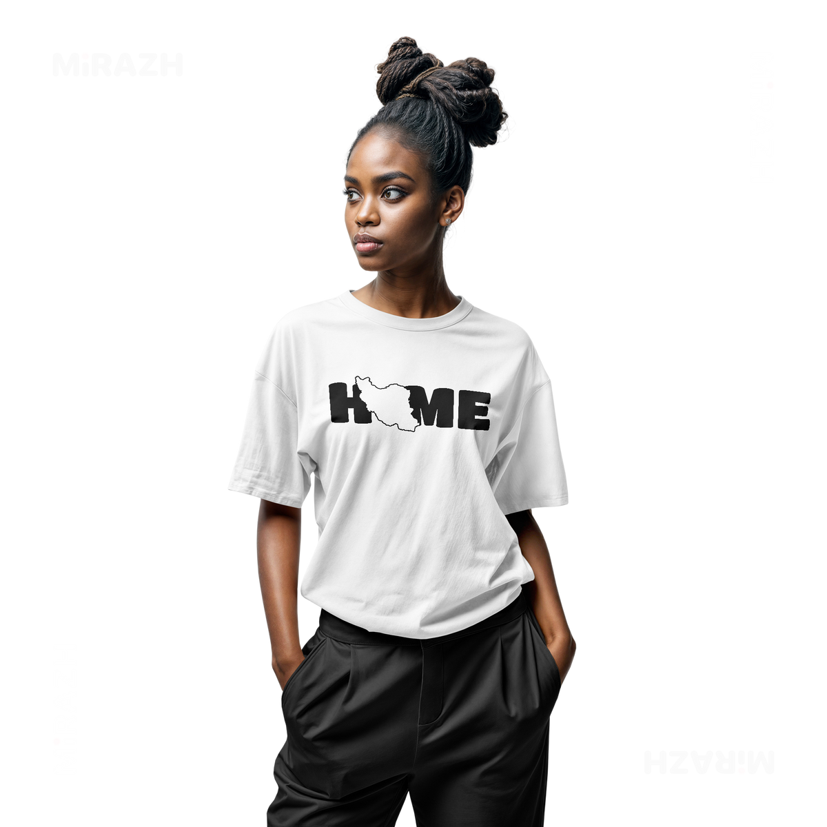 IranMyHome Adult T Shirt 04 White