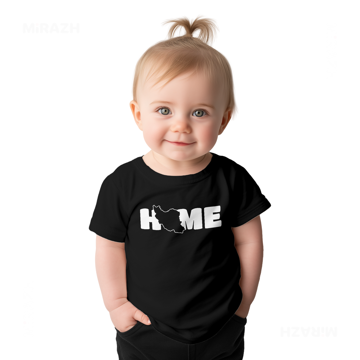 IranMyHome Baby T Shirt 02 Black